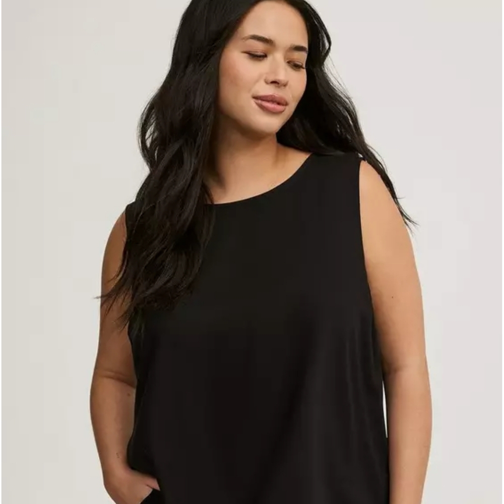 Torrid Black Sleeveless Tank Top